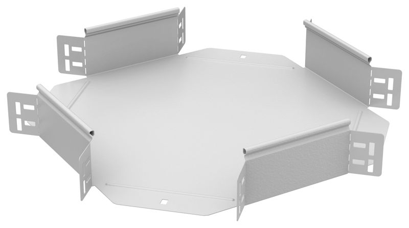 Ответвитель для лотка 80х150 0.8мм RAL 9016 ESCA 5 IEK ES5-KR-080-150-08-RGA от BTSprom.by