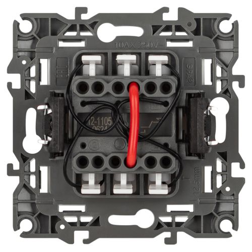  Выключатель 2-кл. Эра12 12-1105-01М 10А 250В 10AX с подсветкой механизм бел. матов. Эра Б0065702 фото в каталоге от BTSprom.by