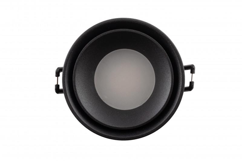  Светильник 10Вт GU10 IP44 встраив. влагозащ. алюм. черн. DENKIRS 545348 фото в каталоге от BTSprom.by