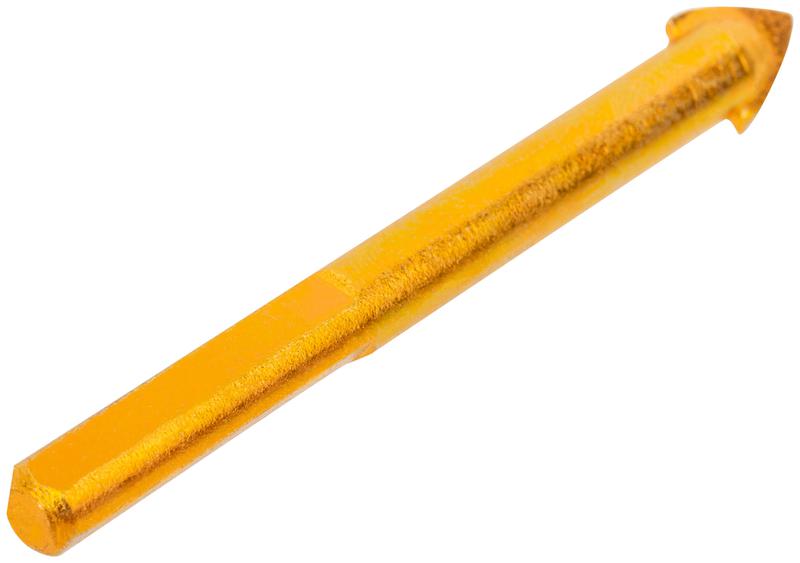  Сверло универсальное по кафелю стеклу керамограниту бетону кирпичу 10х80мм трехгранный хвостовик КУРС 35176 фото в каталоге от BTSprom.by