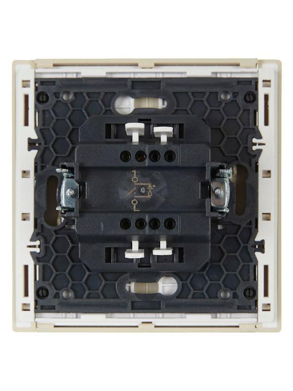  Выключатель 1-кл. СП FORTE&PIANO 10А FP402 с индикацией ваниль IEK FP-V10-1-10-1-K10 фото в каталоге от BTSprom.by