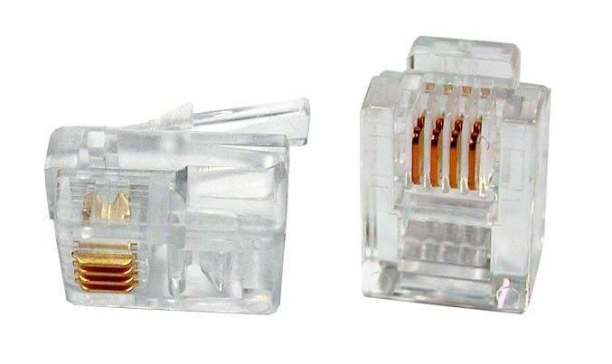 разъем plug-6p4c-p-c2-100 телеф. rj12 (6p4c) (3/3микродюйма) hyperline 49379 от BTSprom.by