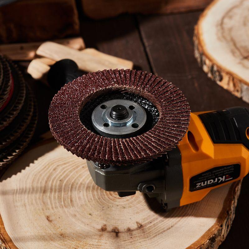  Круг лепестковый торцевой P40 115х22.2мм Kranz KR-90-0005 фото в каталоге от BTSprom.by