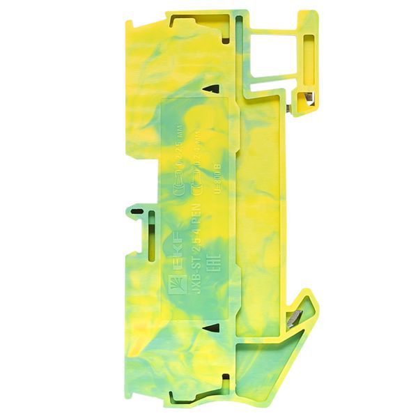  Колодка клеммная ST-2.5 4 вывода земля пружинная EKF plc-jxb-st-2.5-4-pen фото в каталоге от BTSprom.by