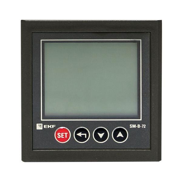  Прибор измерительный многофункциональный SMB-72 на панель 72х72 квадрат. вырез Basic EKF sm-723b фото в каталоге от BTSprom.by
