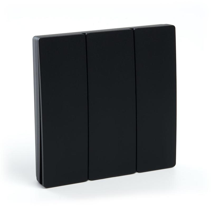 выключатель дистанционного управления трехклавишный 7мвт ip20 tm83 черн. feron 41724 от BTSprom.by