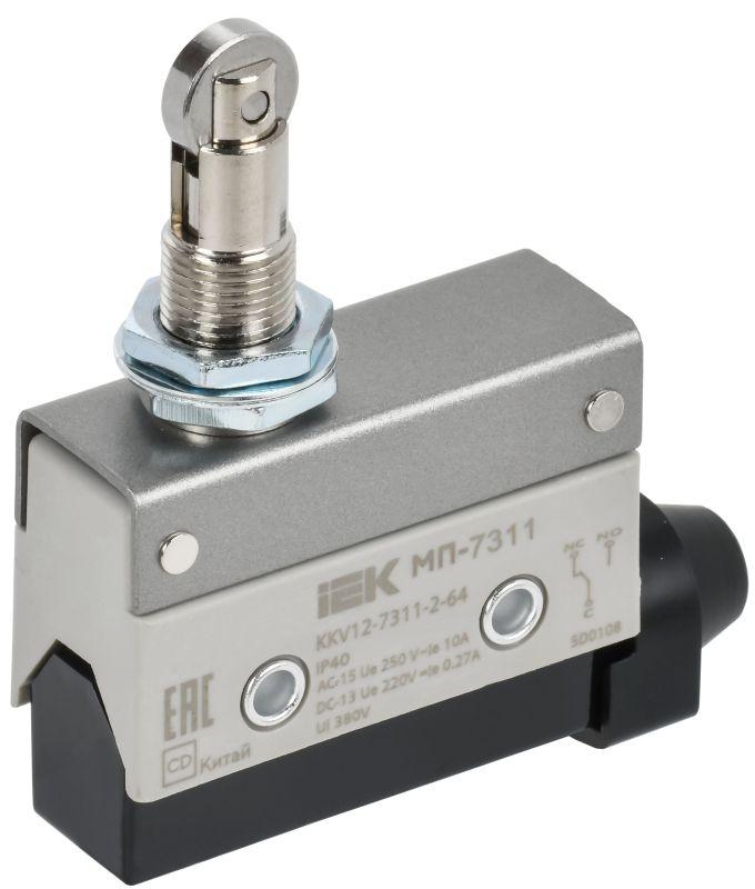 микропереключатель концевой мп-7311 ip40 горизонт. толкатель с нажимным роликом резьбовое крепление kkv12-7311-2-64 от BTSprom.by