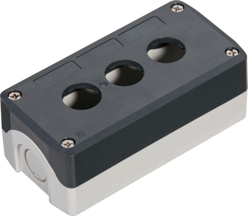 пост кнопочный 3 отверстия сер. se sald03 от BTSprom.by