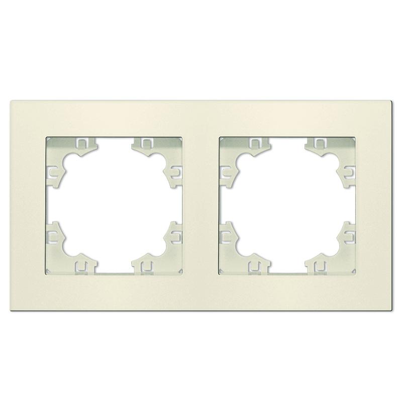 рамка 2-м афина универс. сл. кость (ivory) universal a0044-i от BTSprom.by