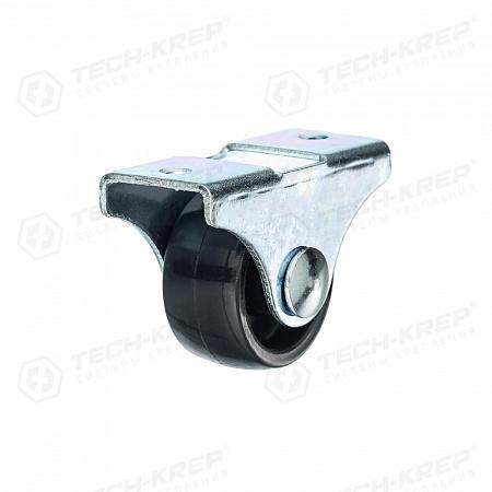 ролик выкатной неповоротный к.3 d25 пластик черн. (уп.1шт) tech-krep/zitar 151190 от BTSprom.by