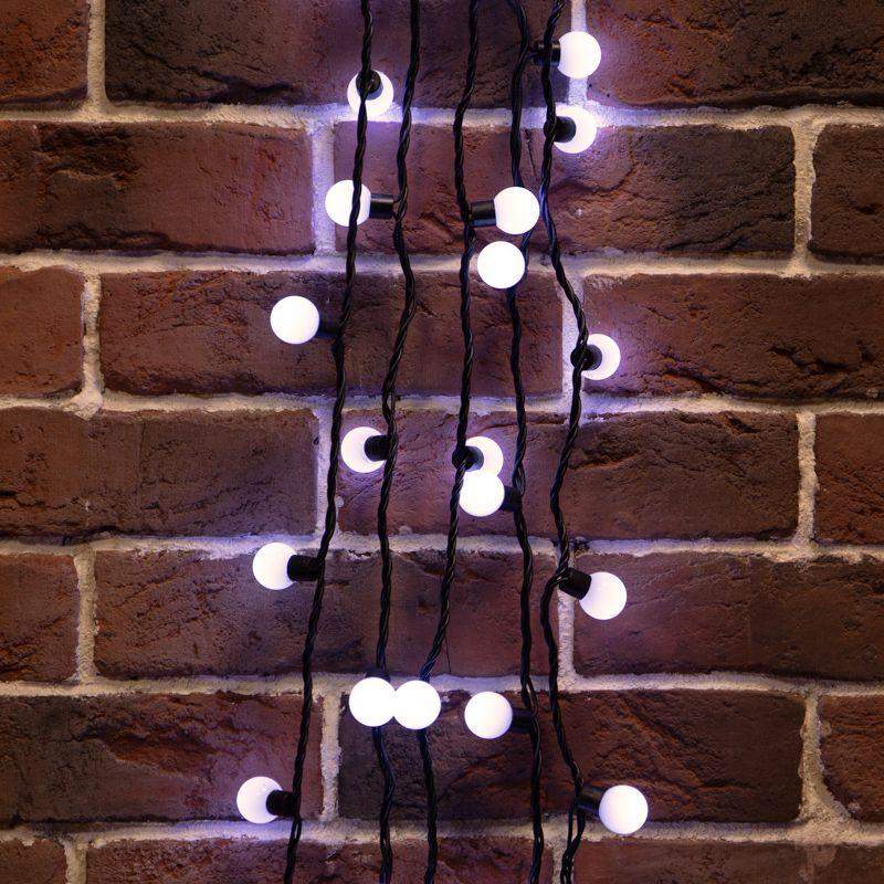  Гирлянда светодиодная "Мультишарики" 10м d23мм 80LED бел. 4Вт IP65 провод ПВХ черн. Neon-Night 303-515 фото в каталоге от BTSprom.by