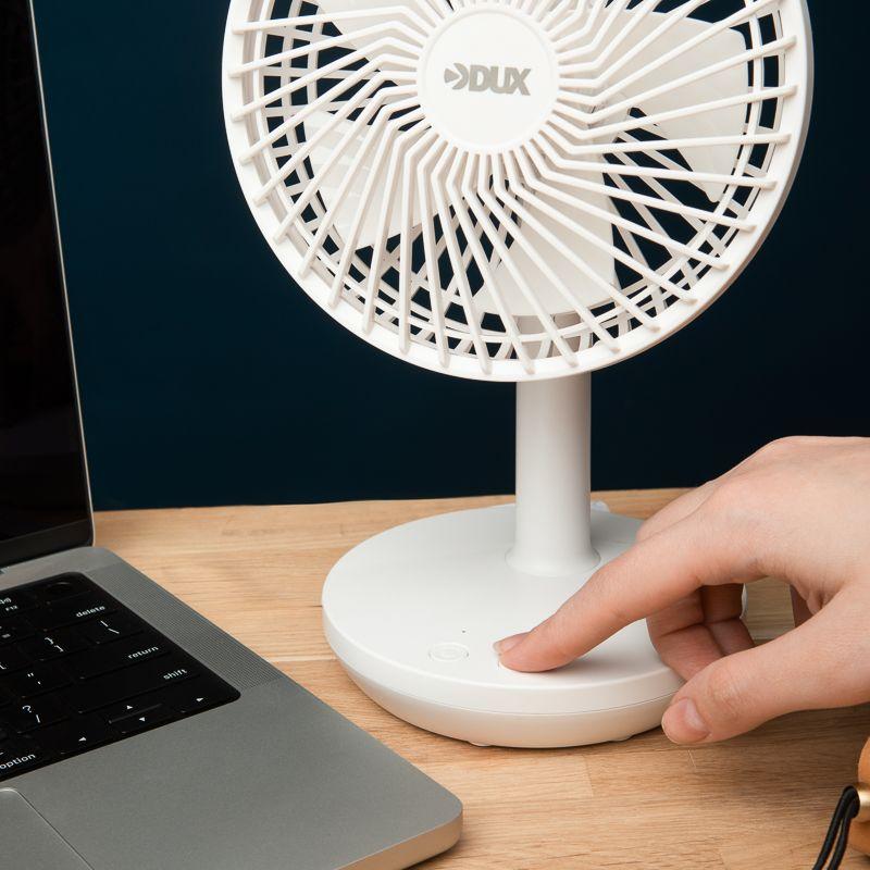  Вентилятор настольный 6Вт USB бел. DUX 60-0214 фото в каталоге от BTSprom.by