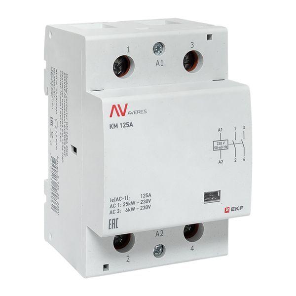 контактор модульный км 125а 2nо 230в ac (3 мод.) averes ekf km-av-3-125-20-230v от BTSprom.by
