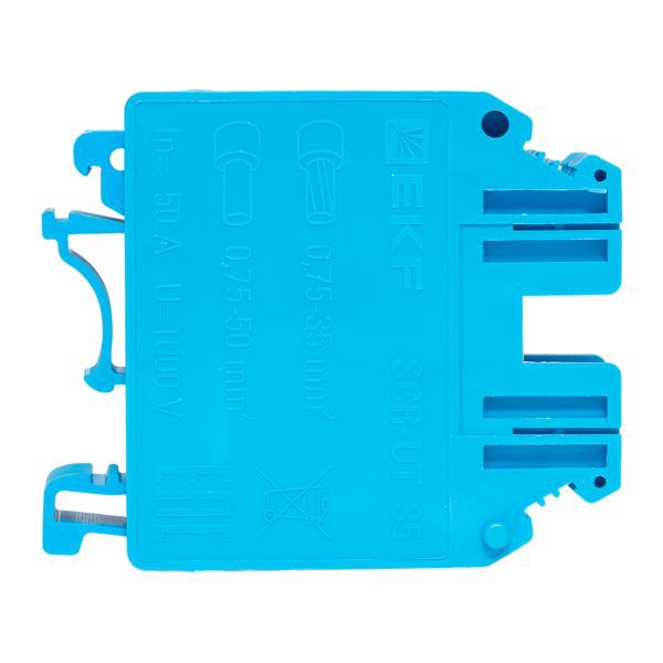  Колодка клеммная винтовая 35 UT син. EKF scr-ut-35-b фото в каталоге от BTSprom.by