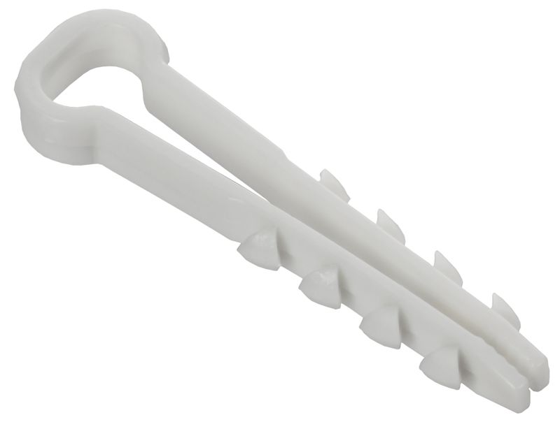 дюбель-хомут 8х5мм для плоского кабеля нейлон бел. (уп.100шт) generica udh14-08-05-100-k01-g от BTSprom.by