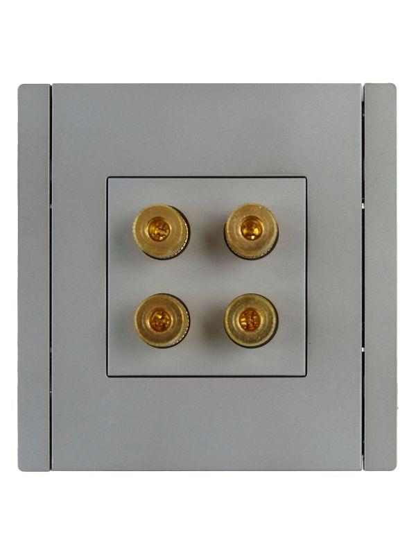  Аудиорозетка 4-м FORTE&PIANO FP539 сталь IEK FP-S40-K46 фото в каталоге от BTSprom.by