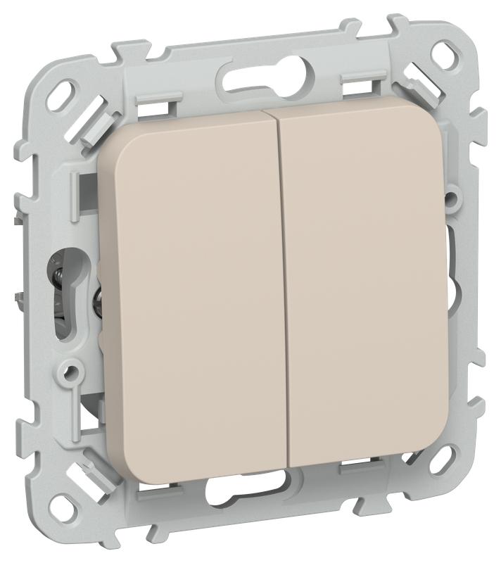 выключатель жалюзи сп flite вж42-2-0-флл 10а с блокировкой механизм льняной iek fi-v15-0-10-k88 от BTSprom.by