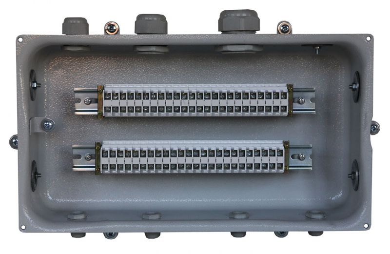 коробка клеммная кзнс-48 у2 48 зажимов ip54 (пластиковые вводы pg) электротехник et013204 от BTSprom.by