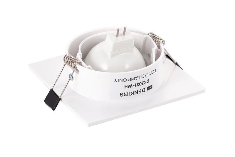  Светильник 10Вт GU5.3 IP20 LED встраив. пластик бел. DENKIRS 529036 фото в каталоге от BTSprom.by