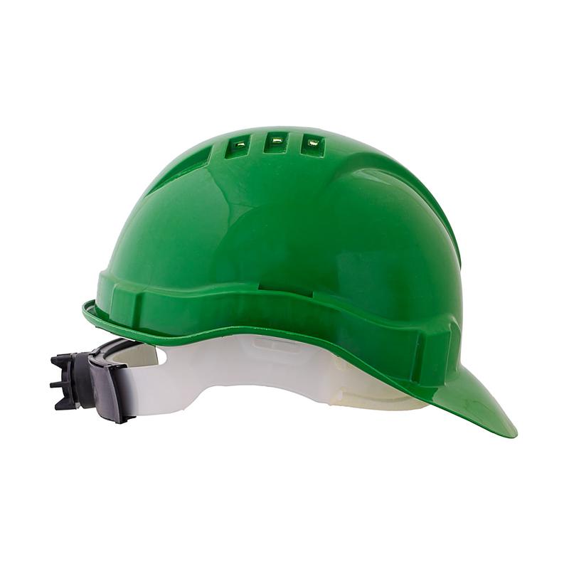  Каска Европласт пластик храповик зел. ЕЛАНПЛАСТ КАС104-З фото в каталоге от BTSprom.by