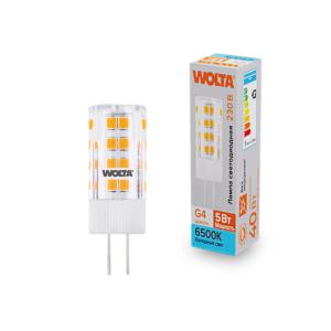 лампа светодиодная 5вт 6500к g4 wolta wstd-jc-220v5w6kg4-c от BTSprom.by