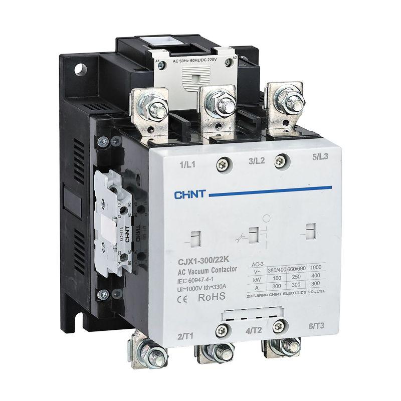 контактор вакуумный cjx1-300/22k 300а 110в ac/dc 2но+2нз ac-3 chint 275708 от BTSprom.by