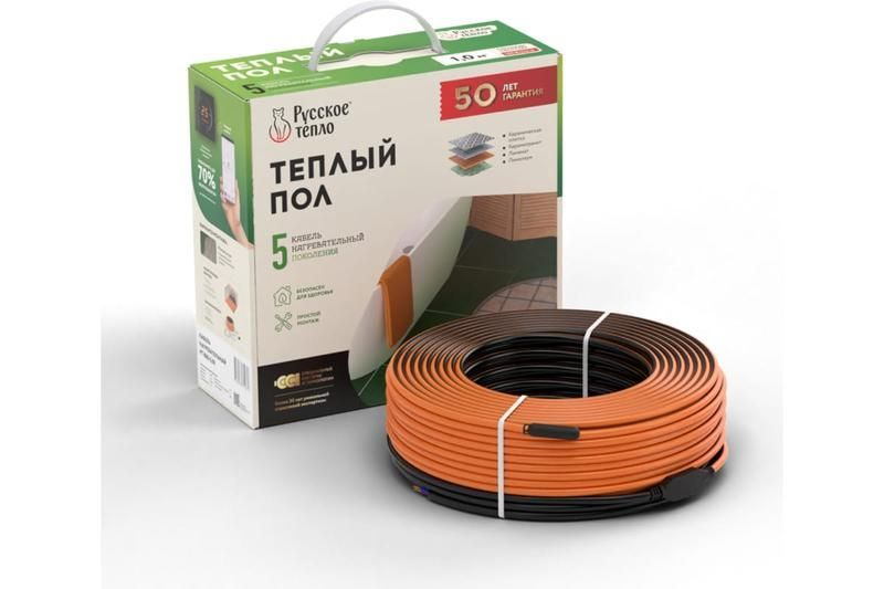 комплект "теплый пол" (кабель) рт-1520-75.0 русское тепло 2285250 от BTSprom.by