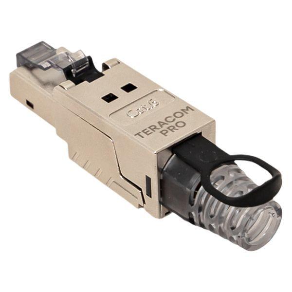  Коннектор полевой заделки RJ45 (8P8C) STP экранир. для кабеля кат.6 TERACOM PRO EKF TRP-PLUG-6STP-FST фото в каталоге от BTSprom.by