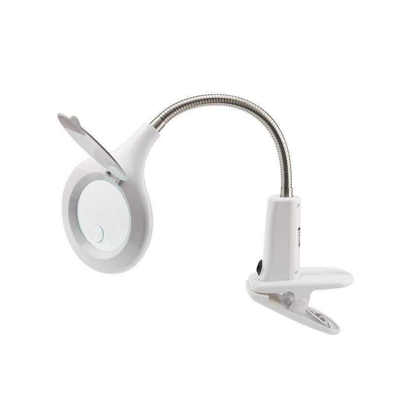  Лупа настольная малая 3Х+доп.12Х с подсветкой 60 LED (прищепка) бел. REXANT 31-0244 фото в каталоге от BTSprom.by