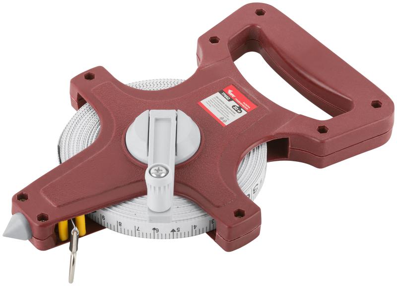  Рулетка землемерная 20м фибергласовая лента открытый корпус красн. КУРС 17662 фото в каталоге от BTSprom.by