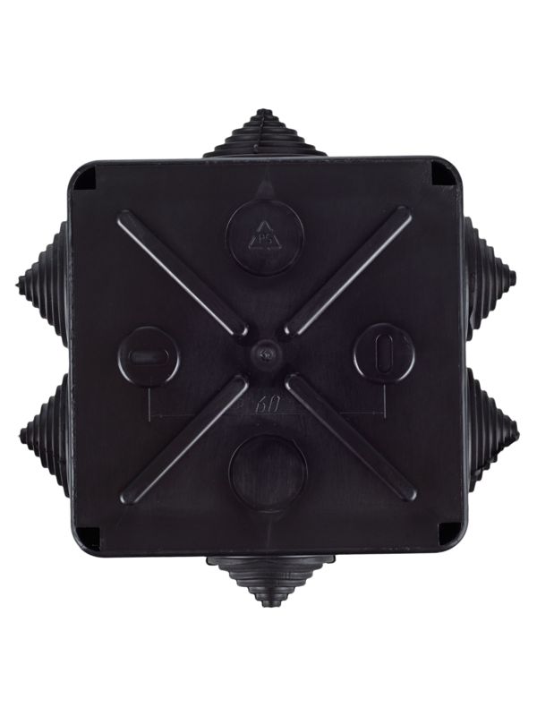  Коробка распаячная КМ41234 100х100х50мм IP55 6 вводов черн. IEK UKO11-100-100-050-K02-55 фото в каталоге от BTSprom.by