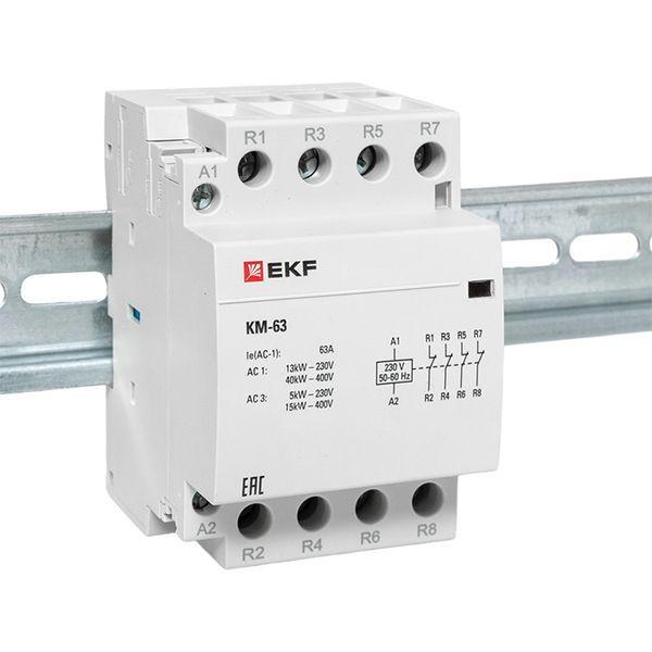  Контактор модульный КМ 63А 4NC (3 мод.) PROxima EKF km-3-63-04 фото в каталоге от BTSprom.by