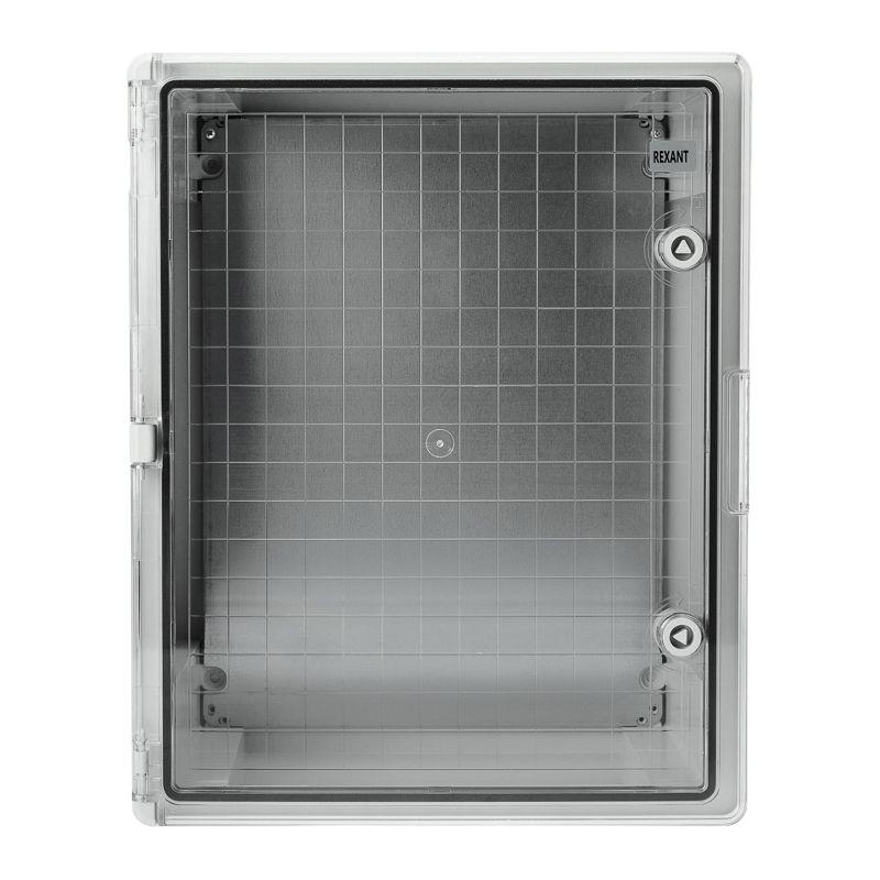  Корпус ЩМПп 500х400х180 УХЛ1 IP65 с прозр. дверцей и монтажн. панелью АБС пластик. Rexant 11-0414 фото в каталоге от BTSprom.by