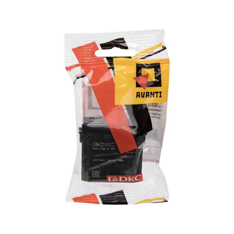  Датчик движения модульный 1мод. Avanti "Черный матовый" DKC 4412141 фото в каталоге от BTSprom.by