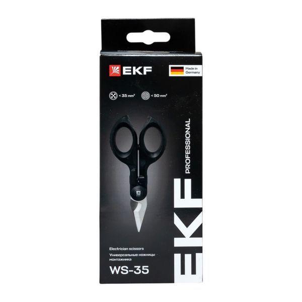  Ножницы монтажника универсальные в пластиковом чехле WS-35 Professional EKF ws-35 фото в каталоге от BTSprom.by