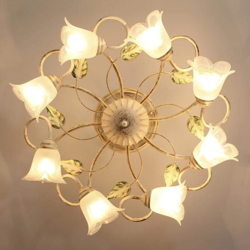 светильник "флорин" 181 (плафон ландыш) нпб 01-8х60-101 е14 [им] потолочн. бел.зол. элетех 1005405111 от BTSprom.by