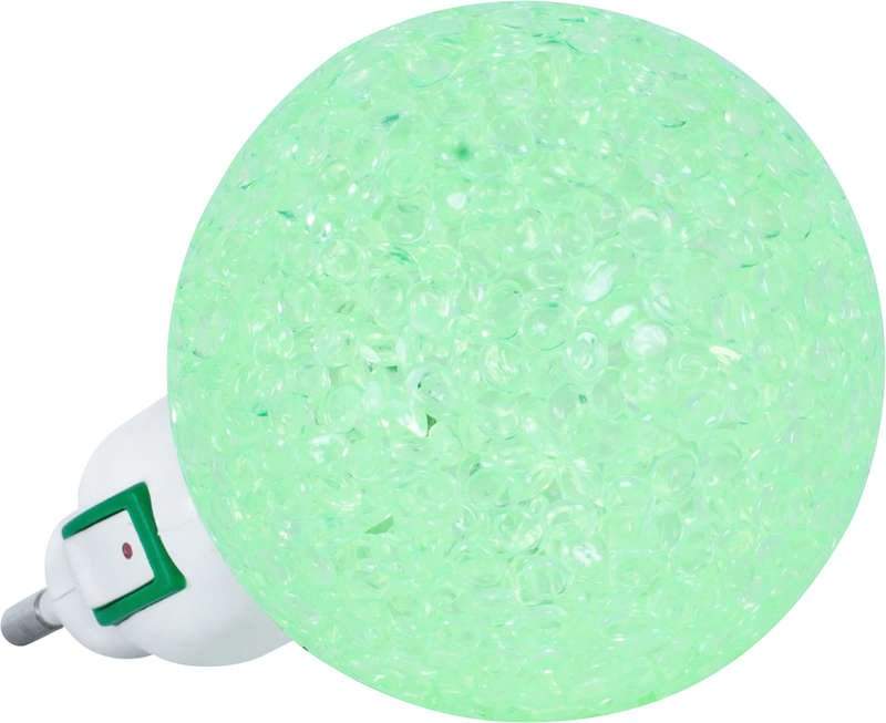 ночник светодиодный nla 10-bg шар 230в зел. с выкл. in home 4690612028903 от BTSprom.by