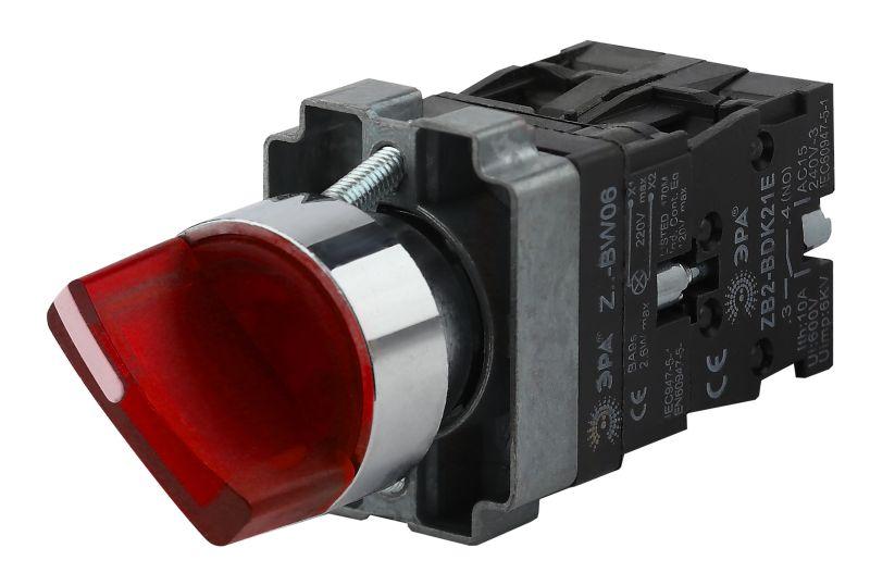 переключатель lay5-bk2465 2 полож. красн. bsw90-bk-2-k04e эра б0045689 от BTSprom.by