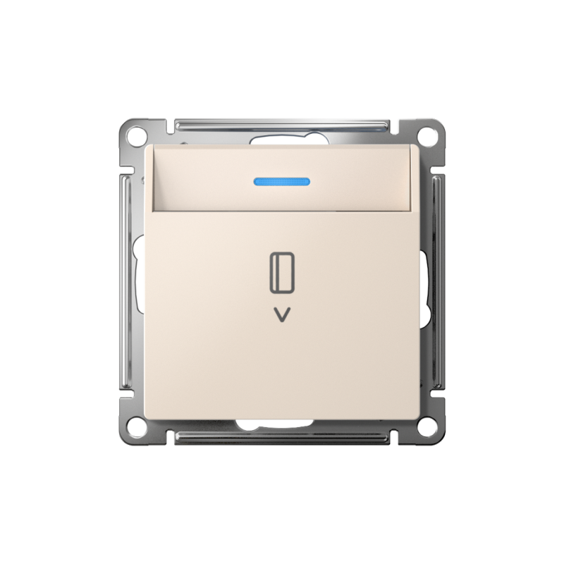 выключатель карточный atlasdesign 10а с подсветкой без задержки отключения механизм беж. se atn000214 от BTSprom.by