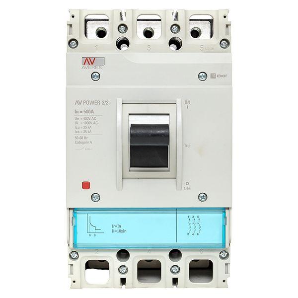  Выключатель автоматический 3п 500А 35кА AV POWER-3/3 TR AVERES EKF mccb-33-500-TR-av фото в каталоге от BTSprom.by