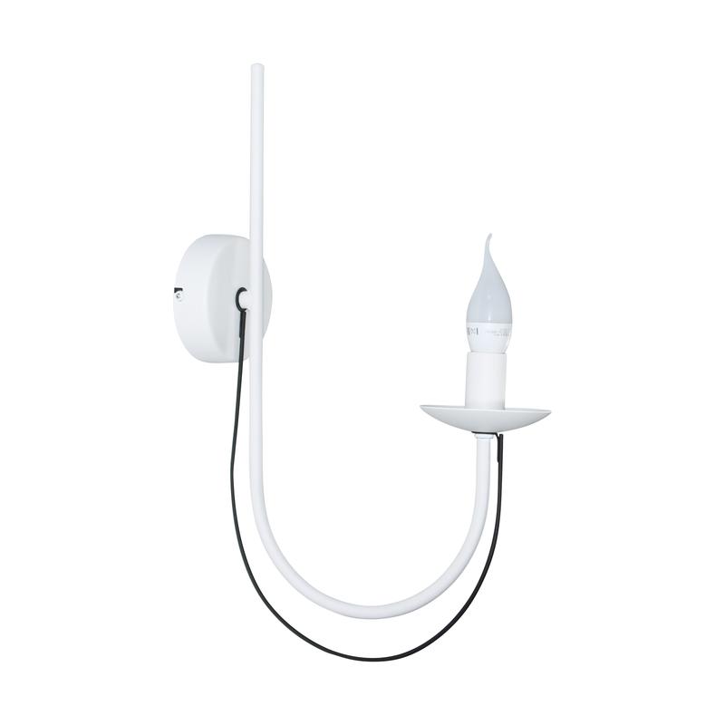 светильник "астра" 511 нбб 01-60-188 e14 (им) настен. бел. муар./черн. муар. элетех 1005405424 от BTSprom.by