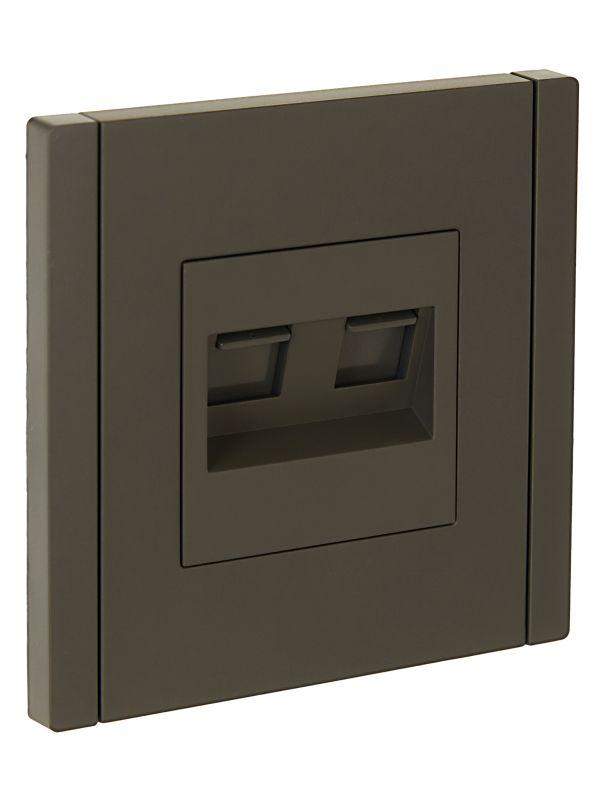 розетка компьютерная 2-м rj45 кат.6 forte&piano fp334 сер. iek fp-k20-2-k03 от BTSprom.by
