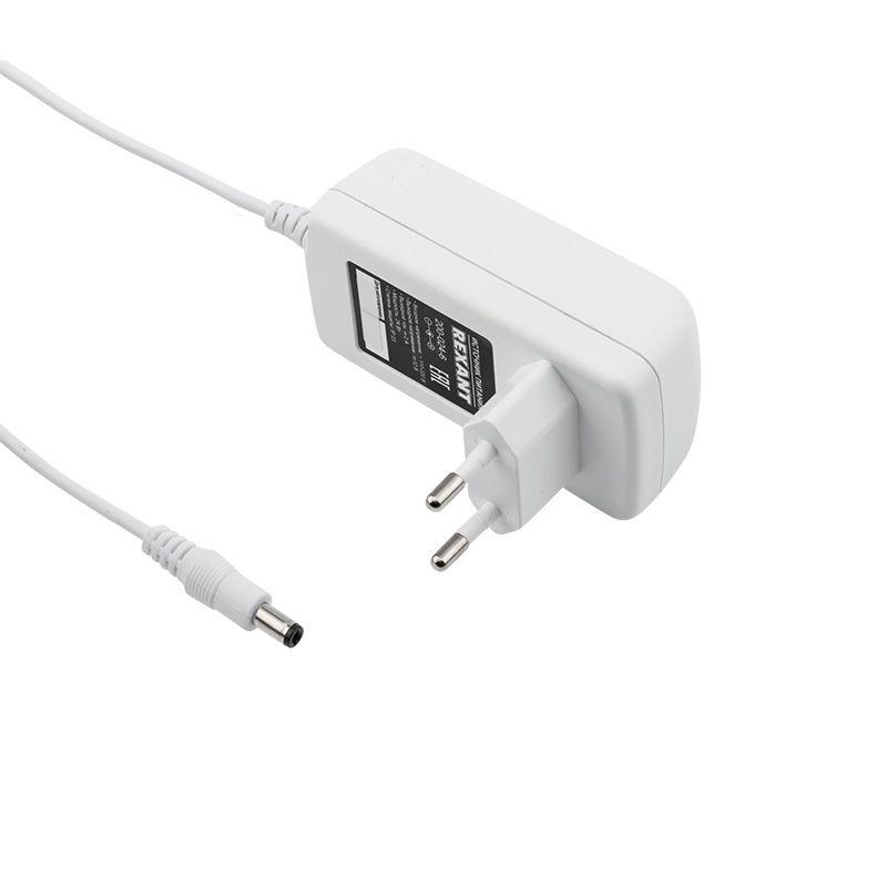 источник питания 12в 24вт с dc разъемом подключения 5.5х2.1 ip23 бел. корпус rexant 200-024-6 от BTSprom.by