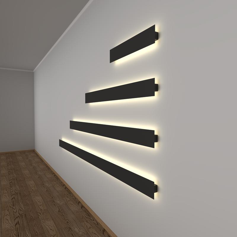 светильник светодиодный rve-pls-mika-500-n 500х96х35 12вт бра линейный накладной 4000к черн. rvelektro rve00003315 от BTSprom.by