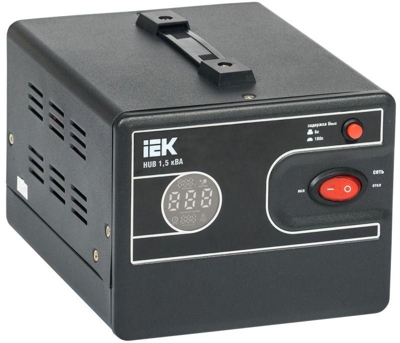 стабилизатор напряжения 1ф 1.5ква hub переносной iek ivs21-1-d15-13 от BTSprom.by