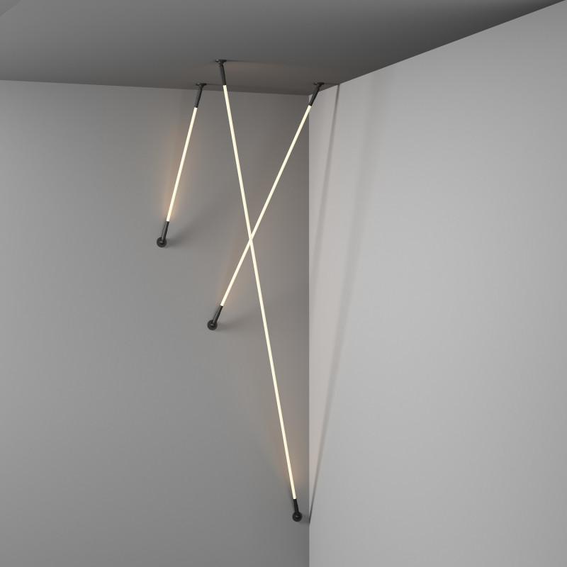  Светильник FLEX 35Вт 3000К IP20 24В DC 360град. трос в оплетке со светодиодом 2м черн. DENKIRS 732106 фото в каталоге от BTSprom.by