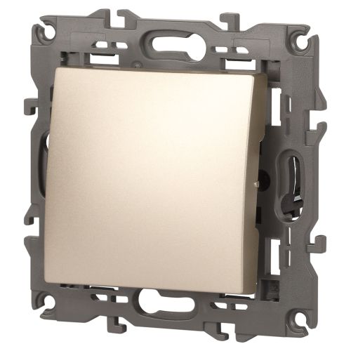  Переключатель 1-кл. СП Elegance 14-1103-04 10А IP20 250В 10AX механизм шампань Эра Б0034226 фото в каталоге от BTSprom.by