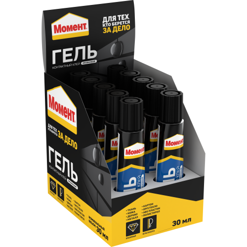 клей-гель "момент гель" 30мл шоу-бокс момент c0036326 от BTSprom.by
