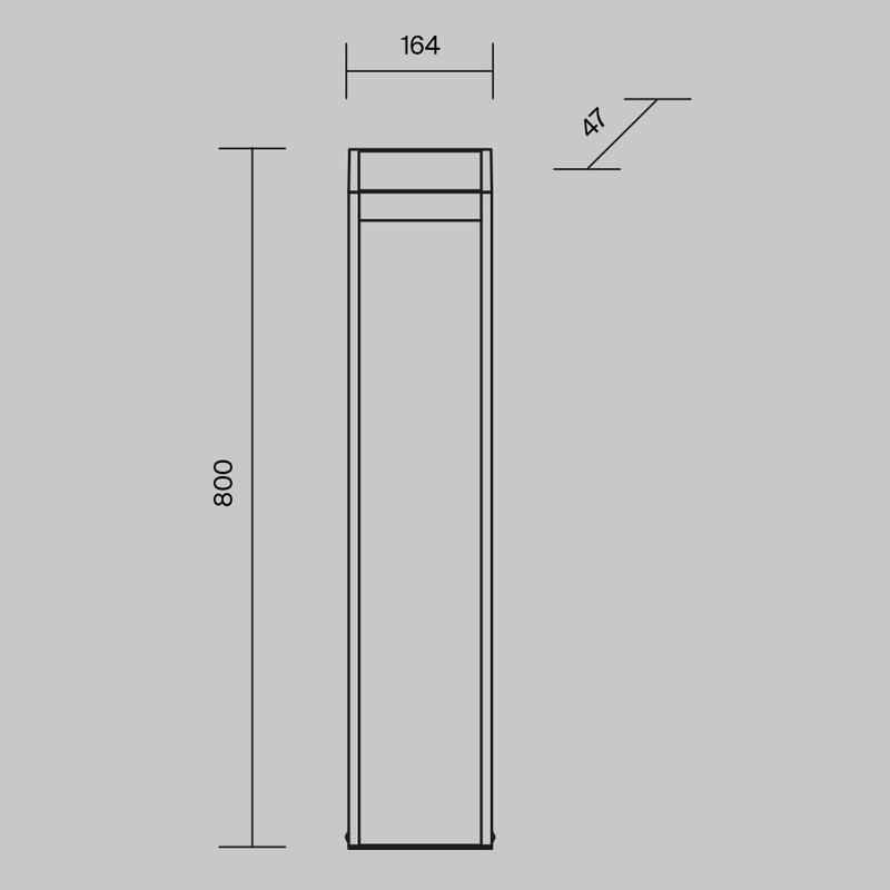  Светильник Sten 13Вт 3000К IP65 ландшафтный Maytoni O444FL-L13GF3K2 фото в каталоге от BTSprom.by