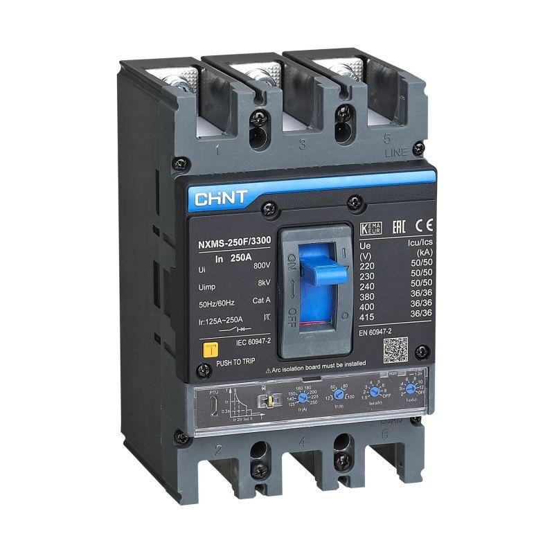 выключатель автоматический 3п 250а 36ка nxms-250f с электрон. расцеп. (r) chint 264755 от BTSprom.by